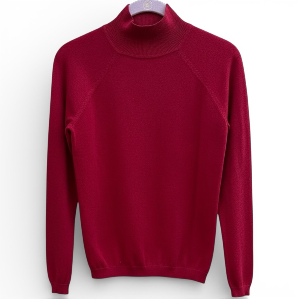Talbots Petites Red Mock Turtleneck Sweater – Size P